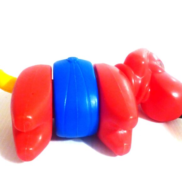 5 Vintage BUILDING Animals Plastic ELEPHANT Plastic DOG Pre-School Learning Toys - Picture 4 of 15